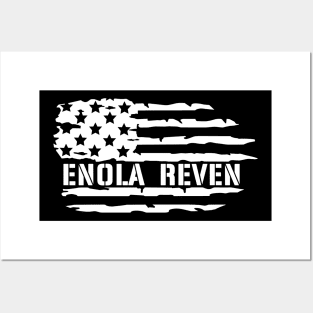 Enola Reven Flag White Posters and Art